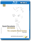 Ludwig van Beethoven: Complete Piano Sonatas (Blu-ray, блю-рей) 3 диска