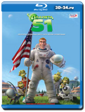Планета 51(Blu-ray, блю-рей)