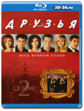 Друзья  - 2 СЕЗОН - 2 ДИСКА (Blu-ray, блю-рей)