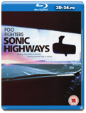 Foo Fighters: Sonic Highways (Blu-ray, блю-рей) 3 диска